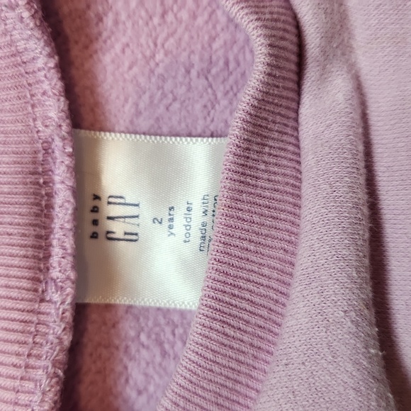 Gap Baby Girl Purple Logo Sweater 💜 - Picture 6 of 6